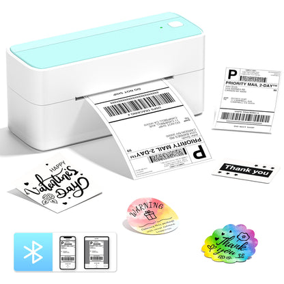 ItriAce 241BT Bluetooth Etikettendrucker, Versandetiketten Drucker 4×6 Thermodrucker DHL Ettikettendrucķer für Kleine Unternehmen, Label Printer Kompatibel mit Amazon, Shopify, Ebay, UPS -Grün
